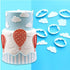 Fewo Set of 9 Hot Air Balloons Cloud Plastic Fondant Cutting Molds for Baby Shower Party Cake Decorating Tools