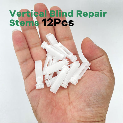Smatagee Vertical Blinds Repair Kit, 12 Pcs Gear Comb and 12 Pcs Stem for Vanes Carrier of 3-1/2" or 5" Vertical Blinds