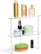 Jetec 2 Tier Corner Bathroom Organizer Countertop Shelf Acrylic Bathroom Table Organizer