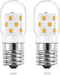 E17 LED Light Bulb, 125V, 40W Incandescent Equivalent, Dimmable 3W for Refrigerators, Range Hood, Warm White 3000K, 2