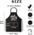 Funny Kitchen Aprons for Men and Women, Novelty Cooking Apron with 2 Pockets, Cute Baking Gifts for Bakers