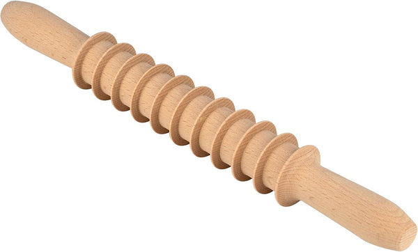 Beech Wood 14mm Pappardelle Pasta Cutter, Noodle Lattice Roller Docker Dough Cutter Kitchen Cooking Tools