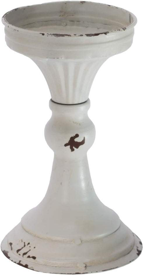 Blossom Bucket Tall Metal Pedestal Decoration, Multi-Color, 8x4