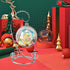 6 Inch Cute Ornament Display Stand,Twisted Silver Ornament Hanger Stand for Hanging Glass Globe, Air Plant Terrarium