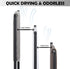 3 Free Standing Blanket Ladder Holder Rack, Tier Black Metal Towel Racks Stand with Wooden Storage Shelf, Multipurpose