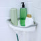 SlipX Solutions Patented Corner Shower Basket Caddy - Adjustable Storage Organizer with Power Lock Suction Cups, 2 Hooks