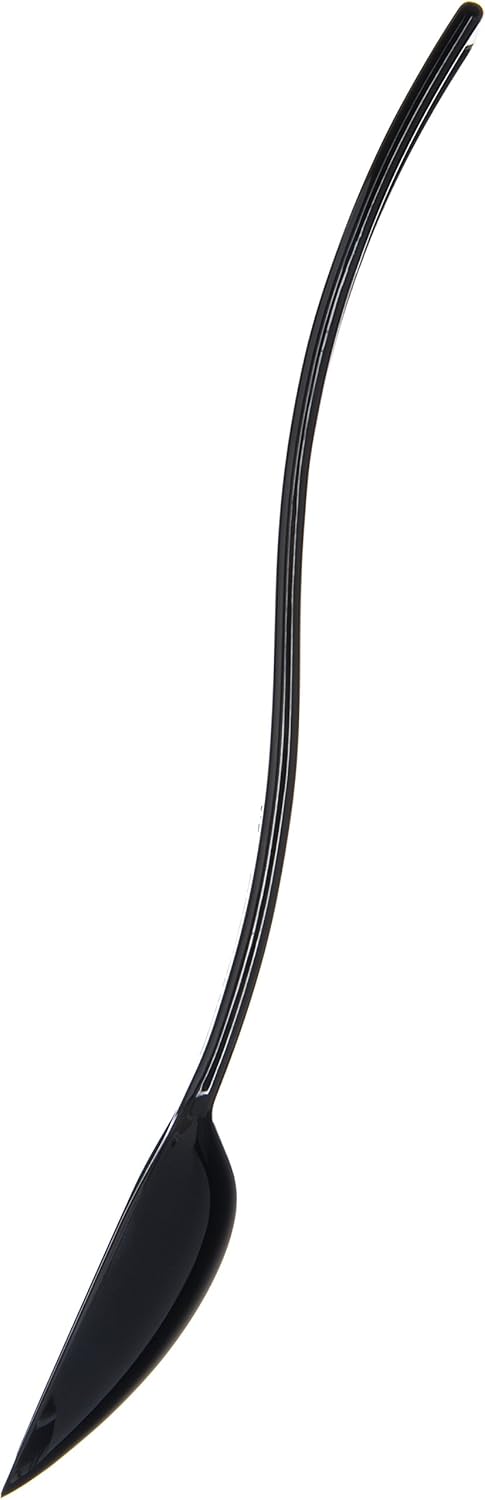 Carlisle FoodService Products Plastic Solid Spoon, Black, 10 Inches, Pack of 12