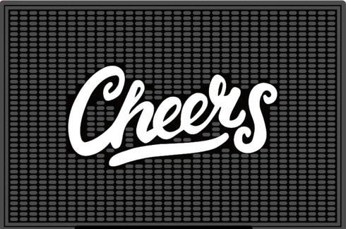 Highball & Chaser Premium Custom Bar Mat 18in x 12in, Durable Stylish Service Mat for Spills, Coffee, Bars,