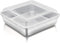 TeamFar Square Cake Pan with Lid, 8 Inch Stainless Steel Baking Pan for Meal Prep, Storage, Transporting Food