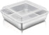 TeamFar Square Cake Pan with Lid, 8 Inch Stainless Steel Baking Pan for Meal Prep, Storage, Transporting Food