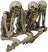 Ebros Gift Whimsical Gothic Skeletons Shelf Sitter Figurines, See No Evil Hear No Evil Speak No Evil