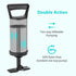 Hand Pump - Double Quick Air Pump for Inflatable, Portable Manual Air Pump with 3 Nozzles for Outdoor Use