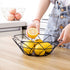 Metal Wire Fruit Bowl, Iron Arts Fruit Storage Basket for Kitchen Counter, Decorative Hold for Vegetables, Bread, Snacks