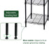 HESESOH 5-Wire Closet 11.8" 11.8" 50.5" Shelving Adjustable Shelves, Standing Storage Shelf for Laundry Bathroom