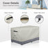 46L 22W 24H inch Patio Deck Box Cover Waterproof Outdoor Rectangular Storage Bench Cover x x