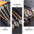 YARNOW 4 Pcs Small Ox Horn Caviar Spoons, Mother of Pearl Soup Spoons for Dessert and Tea