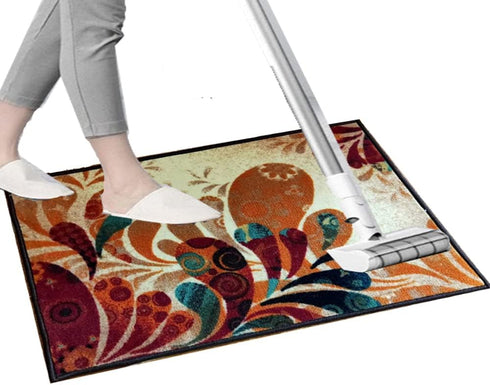 Boho Retro Style Living Room Carpets, Large Indoor Area Rugs 20"x31" for Home Decor