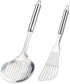Tenta Kitchen Flexible Fish Turner Spatula Set of 2 for Fish, Egg, Meat, Dumpling Frying