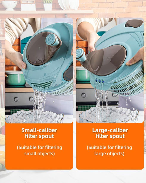 4.24 Brigii Salad Spinner, Quart Lettuce Spinner with Double Drainage Holes, Salad Dryer for Washing, Spinning