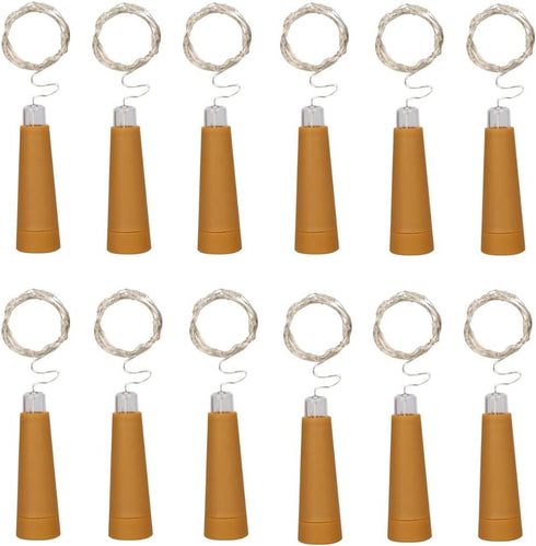 Amants01 Wine Bottle String lights,12 Pack 10 LEDs 36.5 Inch AAA Battery Powered