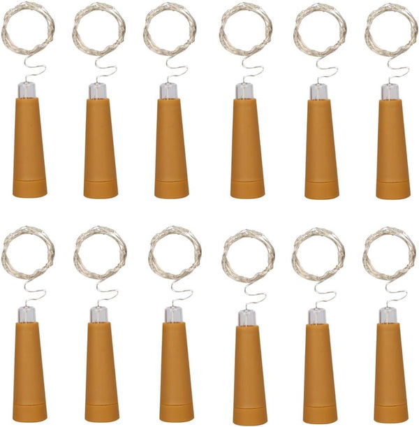Amants01 Wine Bottle String lights,12 Pack 10 LEDs 36.5 Inch AAA Battery Powered