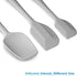 Silicone Spatula 3-Piece Set - High Heat-Resistant, Ergonomic Handle, Non-Stick Rubber with Stainless Steel Core, Light