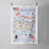 16"x24" 100% Fish Kiss Wyoming Map Dish Towel is of Microfiber Waffle Weave Making it Super Absorbent, Soft & Machine
