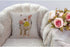 HGOD DESIGNS Cotton Linen Square Decorative Throw Pillow Case - Cute Pink Pet Miniature Pig with Yellow Daisy, 18" x 18"