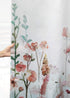 SUMGAR 72 x 72 inch Colorful Flowers Shower Curtain Set with Hooks - Pink Floral Romantic Wildflower Plants