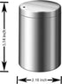 Stainless Steel Toothpick Holder Dispenser with 500 Bamboo Round Toothpicks, Thickening Container for Appetizer