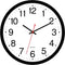 Foxtop Black Wall Clock, Silent Non-Ticking 12 Inch Quartz Battery Operated Round Analog Clock for Home