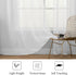 MIULEE White Window Sheer Curtains, Solid Elegant Net Drapes, 2 Panels, Width 38 x Length 84 Inches