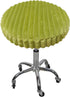 2 Pack Shukii Stool Covers - Soft Slipcover with Elastic Cushion for Round Bar Stool & Chair (Green, Large)