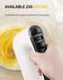 SHARDOR Hand Mixer Electric, 6 Speed & Turbo Handheld Mixer with 5 Stainless Steel Accessories, Snap-On Storage Case