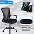 Black Office Chair Ergonomic Desk Chair, Mesh Computer Chair with Lumbar Support Armrest, Mid Back Rolling Swivel