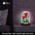 JESGO 2 Flowers Bouquet Sunflowers - Rose Building Kit, Creative Bonsai Tree Succulents Plant Blocks with LED Light