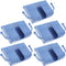 Healifty 5pcs Remote Control Holder with Hook, Wall Mounted Media Storage Box for Home Bedroom (Blue)