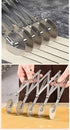 Stainless Steel 5 Wheel Pastry Cutter - Adjustable Baking Cutter Roller, Cookie Dough Divider, Pizza Slicer, 9.0x2.0