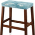 Set 2 Dragonfly Flower Bar Stool Covers of Bench Covers Slipcover Rectangle Light Blue Stretch Vanity Cover Bar Stools