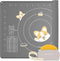 Ourokhome Silicone Baking Mat Sheet, 0.5 Inch Thick 28" X 20" Non-Stick Rolling Mat, BPA Free (Gray)