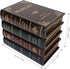 Wooden Jewelry Box, Book Shaped Storage Case, Antique Fake Books Decor for Home Office Car Decoration