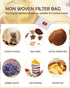 100Pcs Tea Filter Bag, Nylon Empty Infuser Strainer Bags with Drawstring for Loose Leaf Tea, Coffee, Herbs