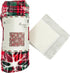 Cozy Christmas Holiday Plaid Throw Blanket with Snowflakes: Soft Accent for Sofa Couch Chair Bed or Dorm, Red Green
