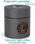 Coffee Gator 34oz French Press Coffee Maker, Thermal Insulated Brewer with Travel Jar, Double Wall Stainless Steel