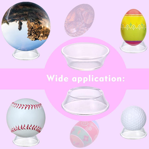 LRANFOW 16 Baseball Stand Game Balls Display Holder Easter Eggs Display Stands for Easter Party Sphere Holder Softball