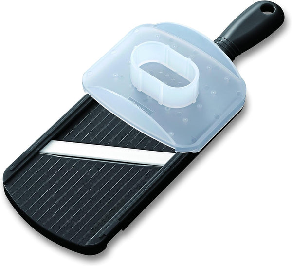 Kyocera Advanced Ceramic Double-edged Mandolin Slicer, Black, 4.6"x12.7"x0.4"