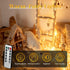 Flechllary 200 67Ft Outdoor,8 LED Fairy Lights Battery Operated with RemoteWaterproof String Lights for Indoor & Modes