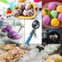yuntop Set Set (2.48 Inch) Stainless Steel Ice Cream Scoop Dishers Scoops Cookie Scoop Food Scoop, Right Handed Scoop