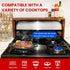 GGC Cast Iron Reversible Griddle, 12 Inch Griddle Pan for Stove Tops, Double-sided Baking Flat and Ribbed