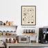 enttgo 16x24 inch Moka Pot Espresso Poster Black And White Coffee Canvas Wall Art Minimalist Painting Prints for Coffee